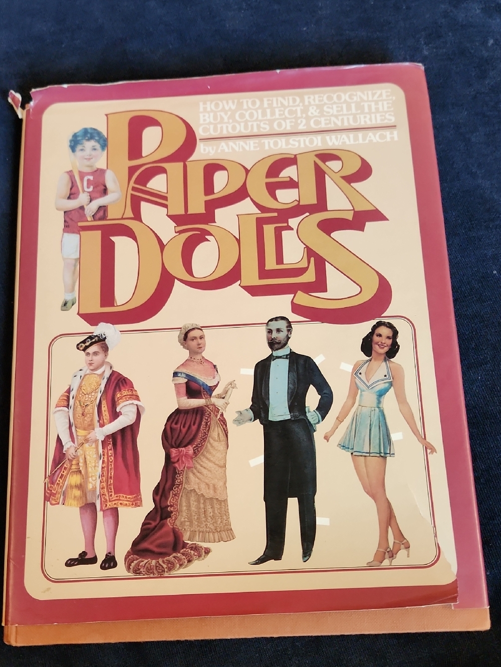 Paper Dolls Hardcover Book - Vintage Illustrated Cover (Red & Cream)